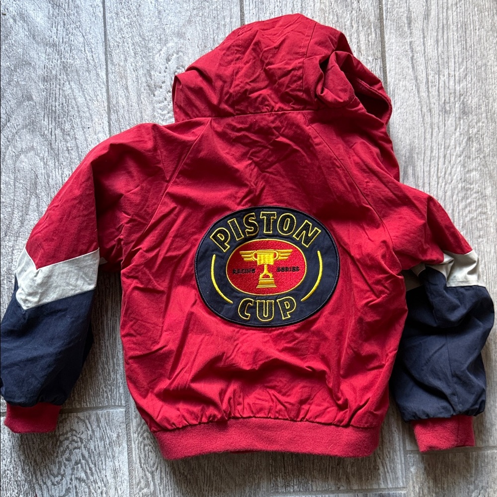 Boxlunch-Pixar’s Cars Red Hooded Jacket with Patches - Picture 5 of 5